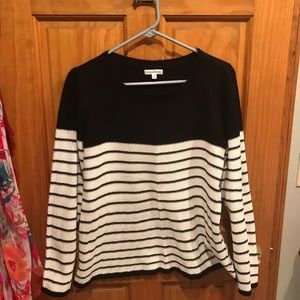 Black and white sweater